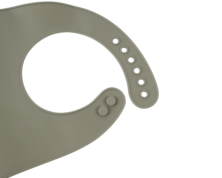 Siliconen slabbetje met opvangbakje - Groen - 23 CM