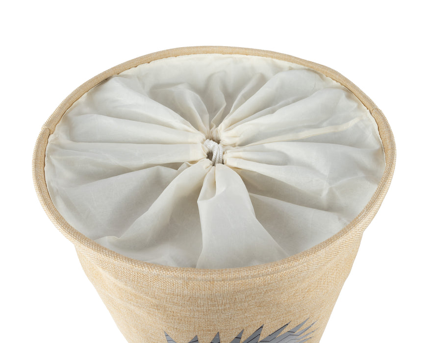 Speelgoedmand kinderen – Opbergmand babykamer –  Beige egel - 45 L