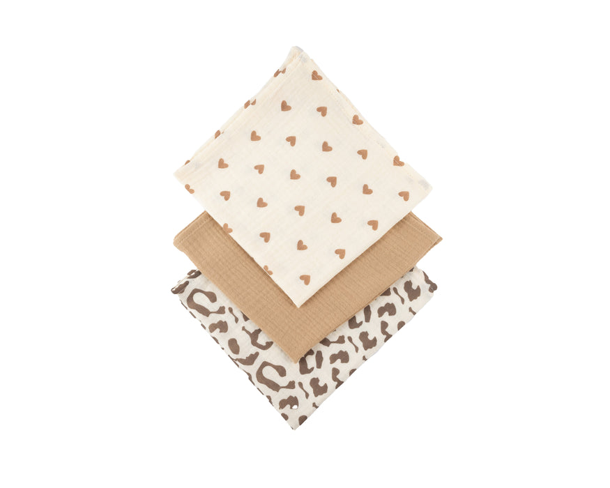 Honeybears hydrofiele doek - Set van 3 stuks - 60 X 60 CM