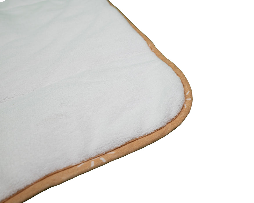 Verschoonmat voor onderweg – Verschoonmatje - Wasbaar – Okergeel – 70 x 50 cm