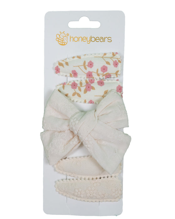 Haaraccessoires set van 5 – Haarspeldjes baby - Gemixte set