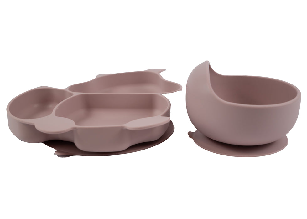 kinder servies rose kommetje detailfoto