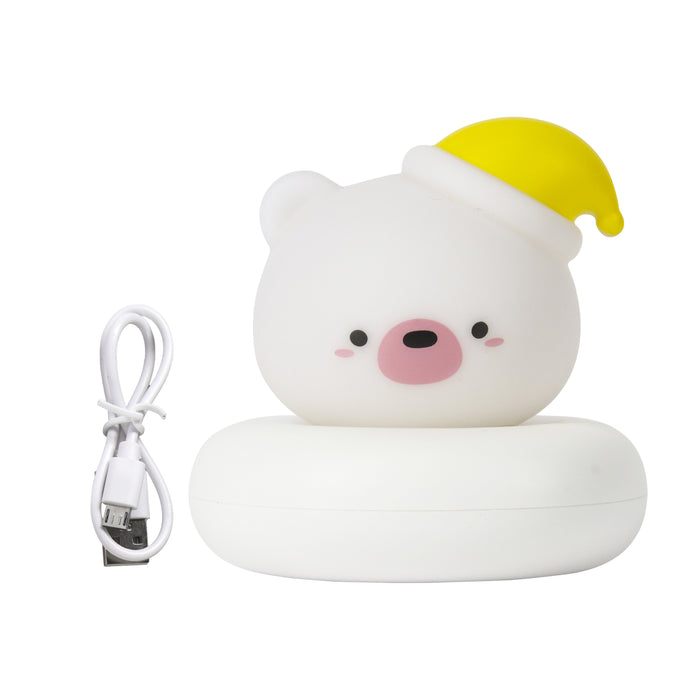 Oplaadbaar nachtlampje – Nachtlampje baby - Dimbaar Bedlampje - Draadloos kinder nacht lampje - Touch to dim - Beertje