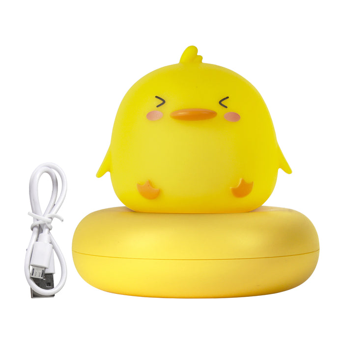 Oplaadbaar nachtlampje – Nachtlampje baby - Dimbaar Bedlampje - Draadloos kinder nacht lampje - Touch to dim- Kuiken