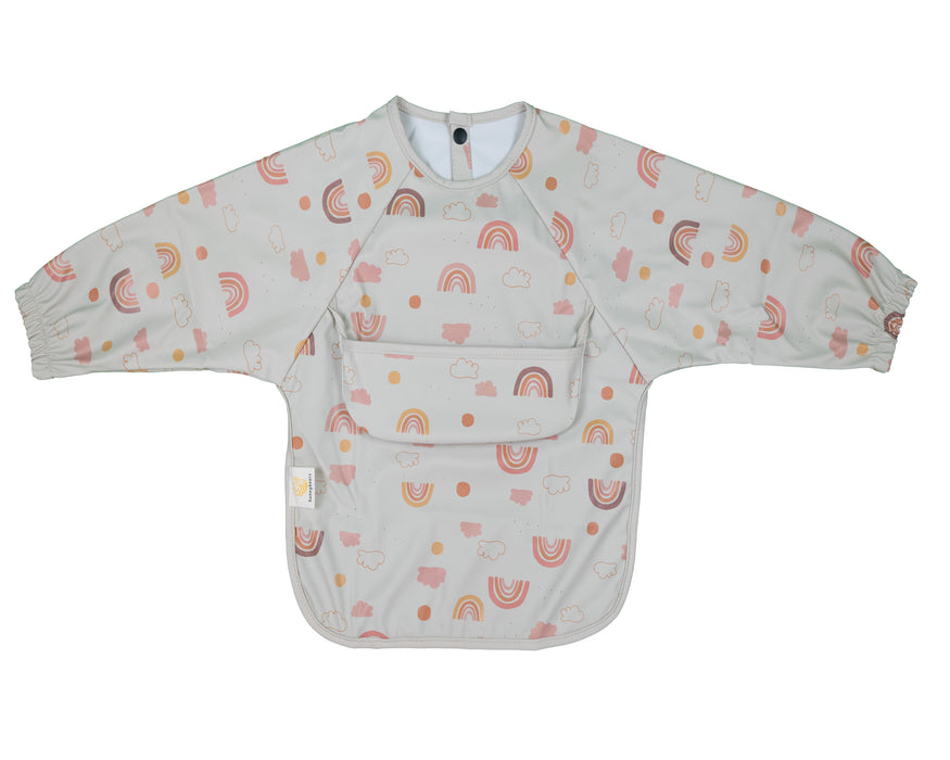 Honeybears Slab met mouwen – Waterproof slabbetje met mouw – Regenbogen