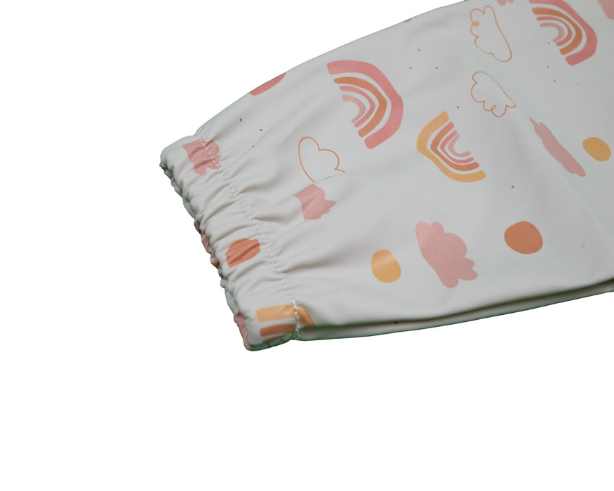 Honeybears Slab met mouwen – Waterproof slabbetje met mouw – Regenbogen