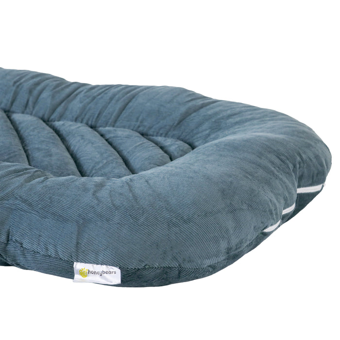 Babynestje – Zacht Babynest - Blauw, groen – 75 x 45 cm