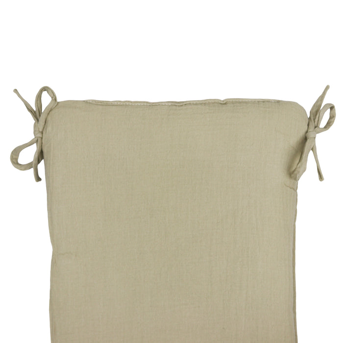 Baby Bedbumper – Box omrander – Hoofdbeschermer - Bedomrander ledikant – Bed omranderJongens/Meisjes – 180 x 30 cm - Beige