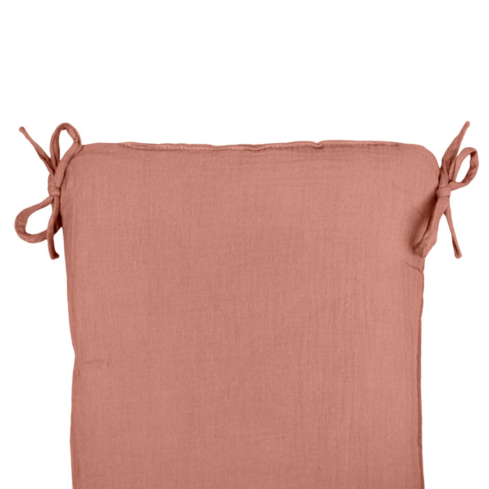 Baby Bedbumper – Box omrander – Hoofdbeschermer - Bedomrander ledikant – Bed omranderJongens/Meisjes – 180 x 30 cm - Bruin