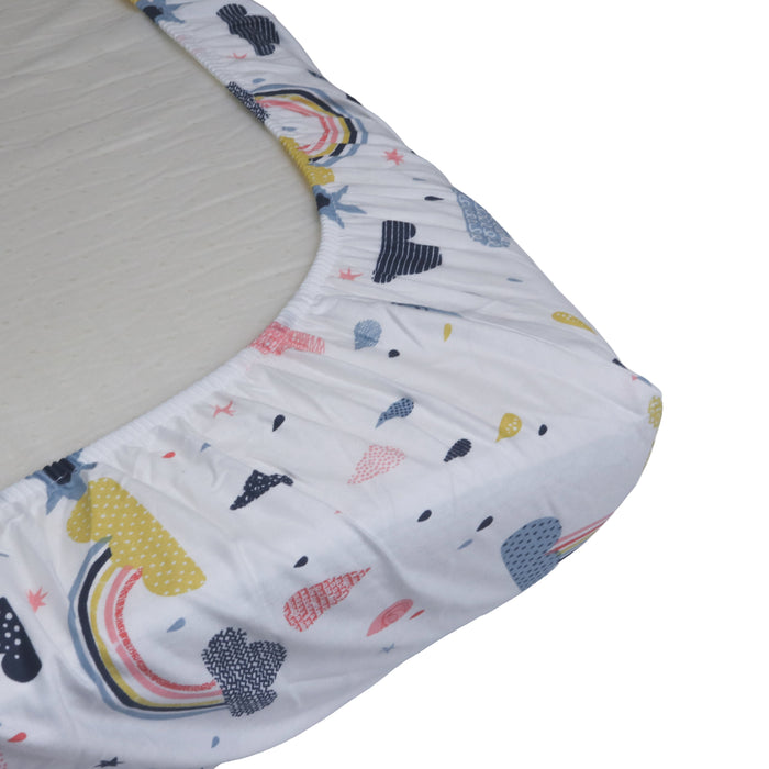 Honeybears hoeslaken ledikant Regenbogen - 120 x 60 cm