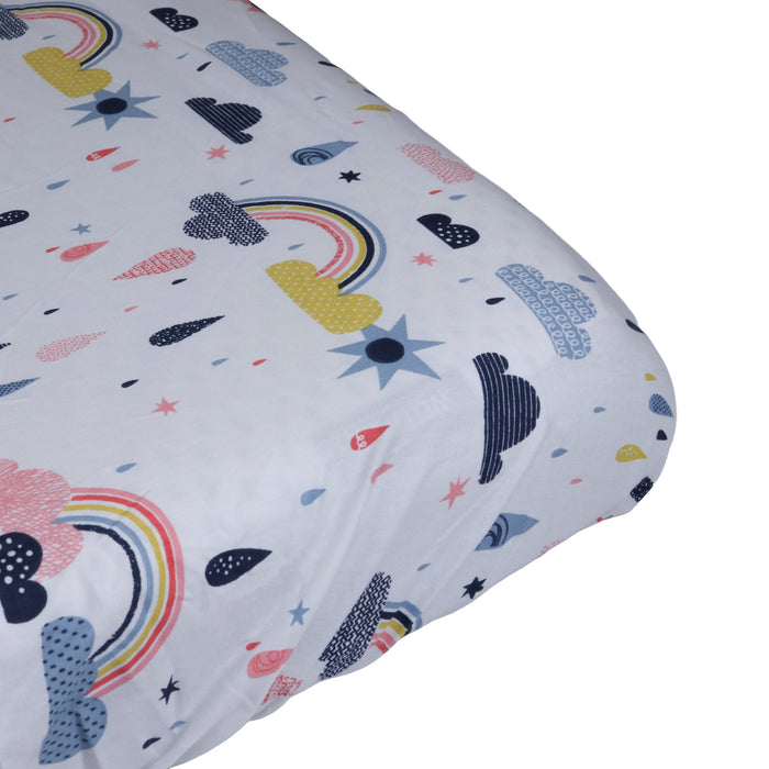 Honeybears hoeslaken ledikant Regenbogen - 120 x 60 cm